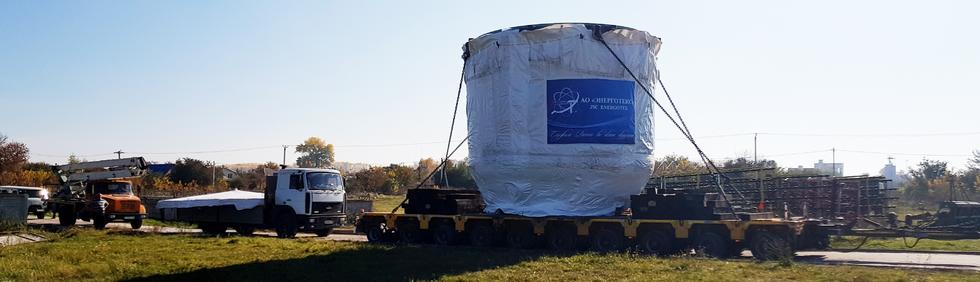 Transport of the Molten Core Catcher manufactured by JSC Energotex to the construction site of Kursk NPP-2